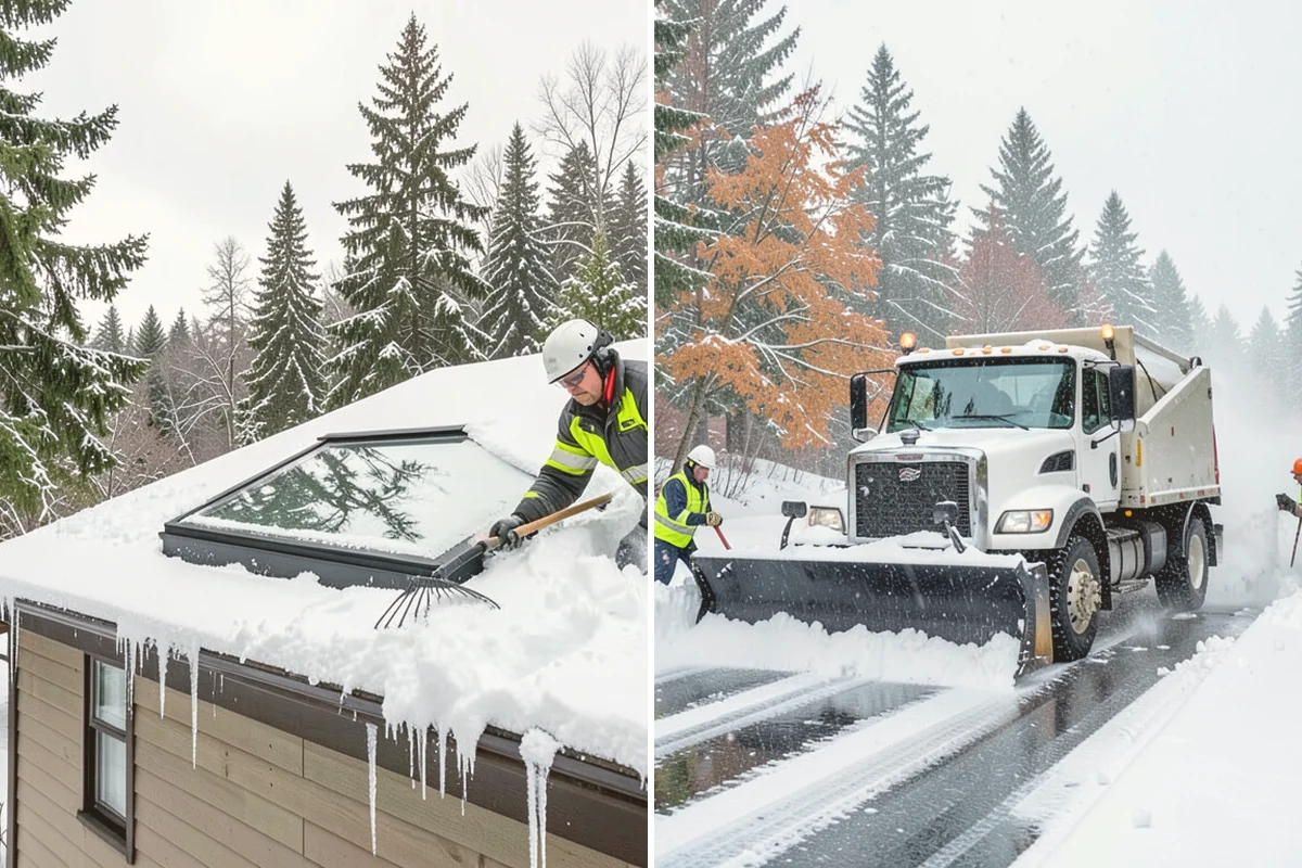 Daycare Snow Removal in Bothell, King County, WA - Identify parking, drop-off, and entry paths