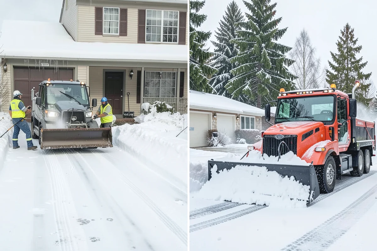 Daycare Snow Removal in Buckley, Pierce County, WA - Identify parking, drop-off, and entry paths