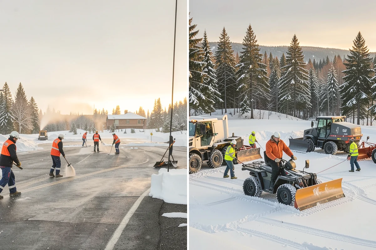 Daycare Snow Removal in Burien, King County, WA - Identify parking, drop-off, and entry paths