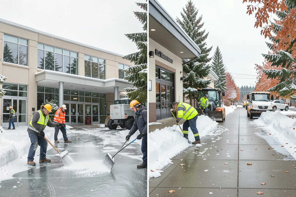 Daycare Snow Removal in Burlington, Skagit County, WA - Identify parking, drop-off, and entry paths