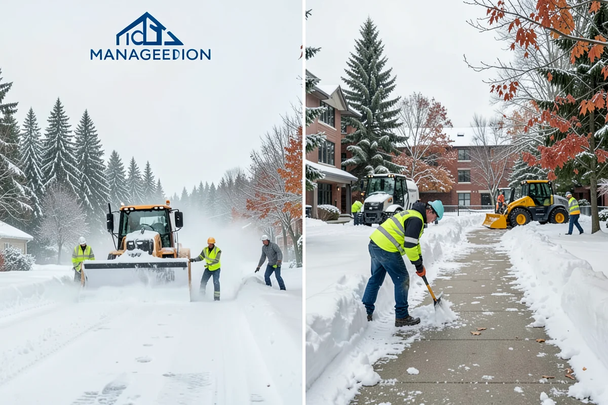 Daycare Snow Removal in Clyde Hill, King County, WA - Identify parking, drop-off, and entry paths