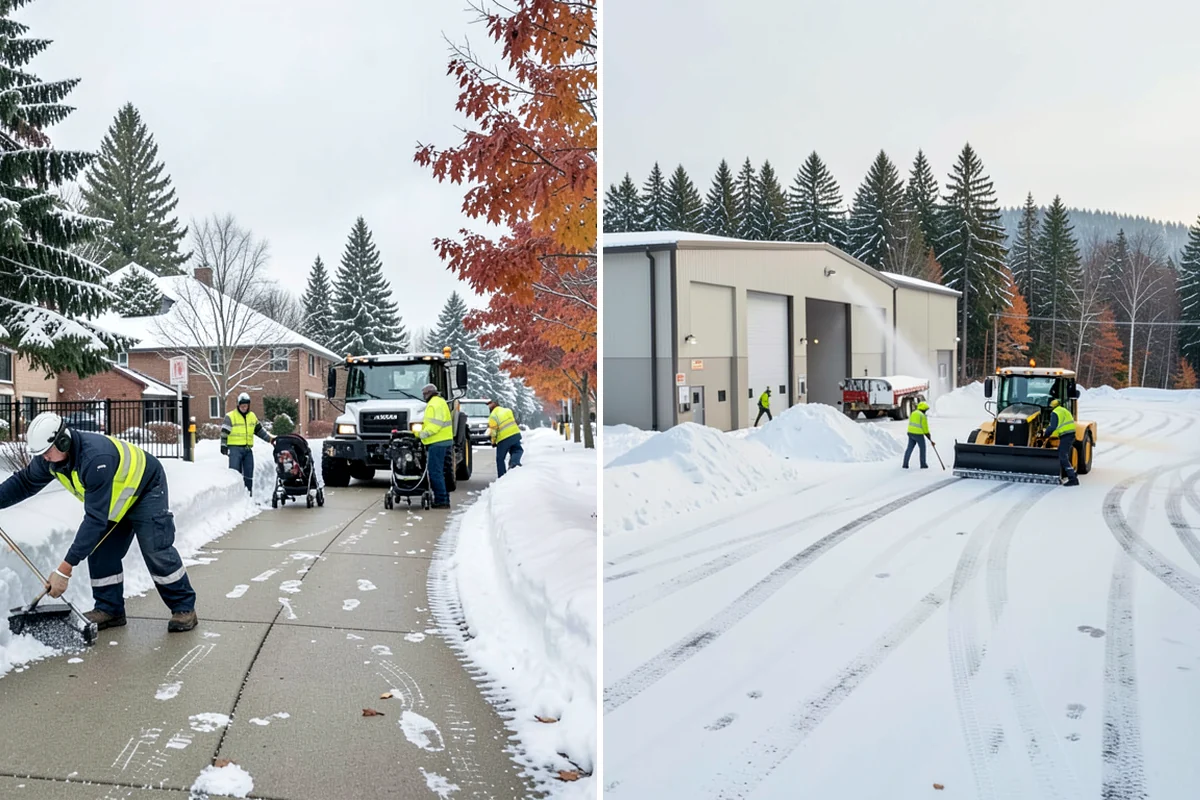 Daycare Snow Removal in Concrete, Skagit County, WA - Identify parking, drop-off, and entry paths