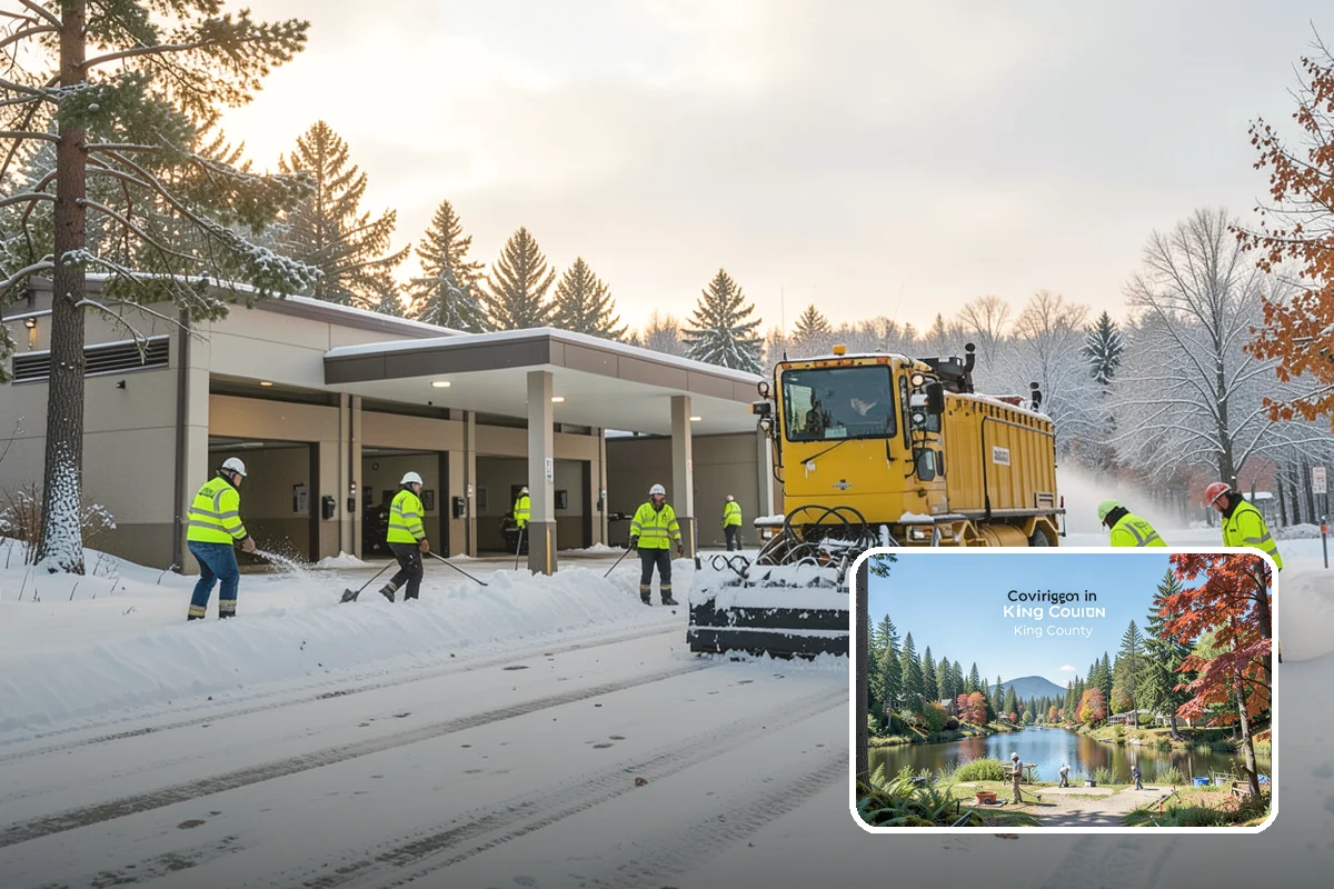 Daycare Snow Removal in Covington, King County, WA - Safe walkways for parents and children