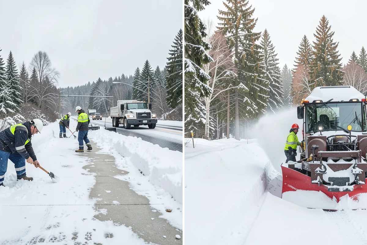 Daycare Snow Removal in Des Moines, King County, WA - Identify parking, drop-off, and entry paths