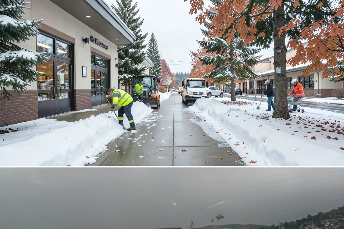 Daycare Snow Removal in Des Moines, King County, WA - Daycare clearing is in highest demand on snowy mornings from December to February.