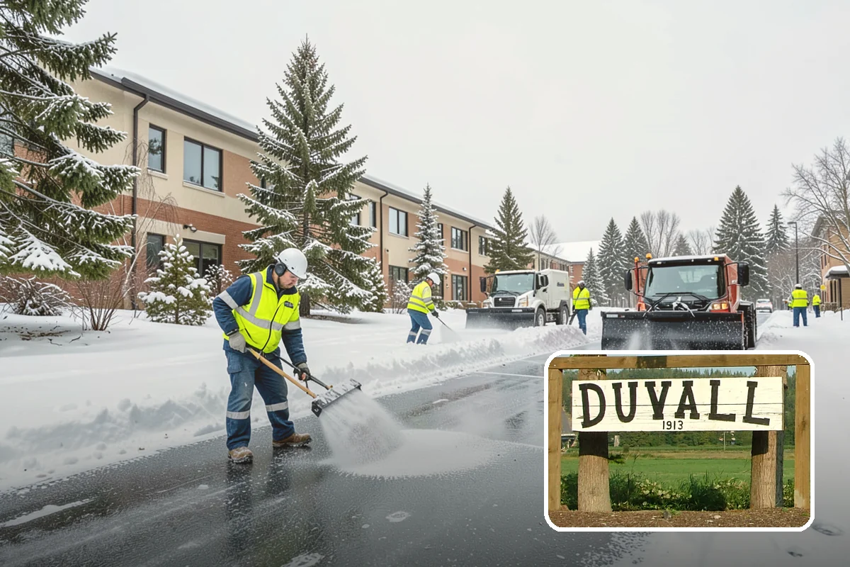 Daycare Snow Removal in Duvall, King County, WA - Safe walkways for parents and children