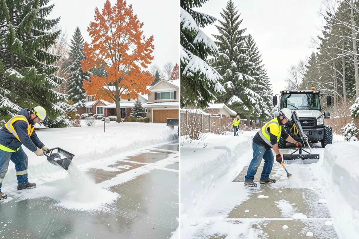 Daycare Snow Removal in Duvall, King County, WA - Identify parking, drop-off, and entry paths