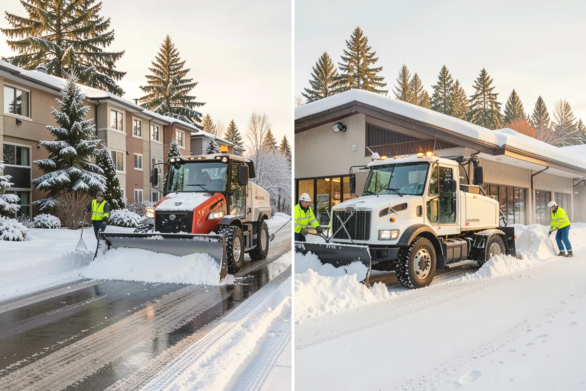 Daycare Snow Removal in Issaquah, King County, WA - Identify parking, drop-off, and entry paths