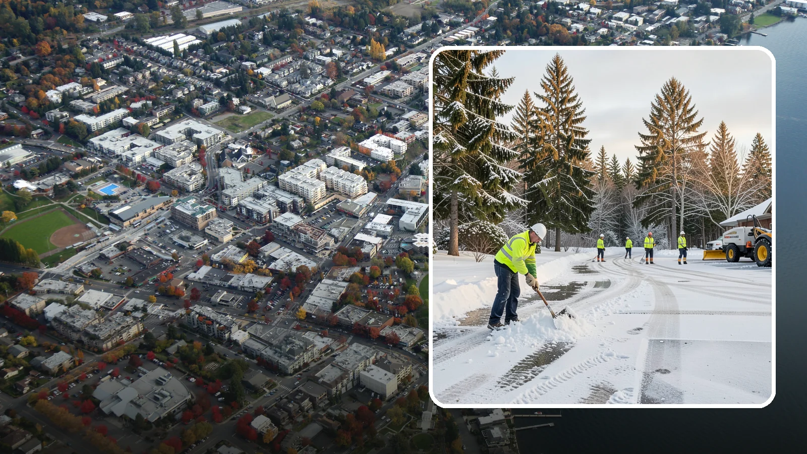 Daycare Snow Removal in Kirkland, King County, WA - We clear daycare properties with extra care so children, parents, and staff stay safe on winter mornings.