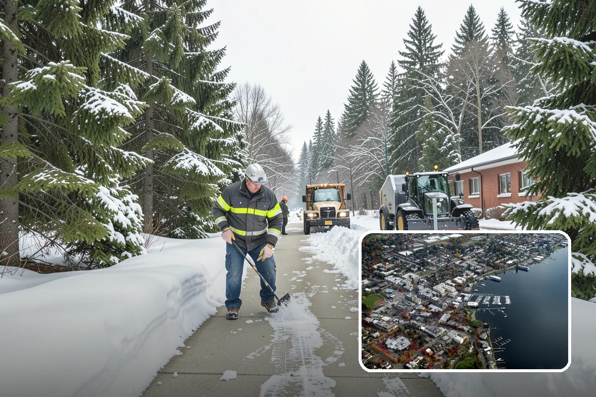 Daycare Snow Removal in Kirkland, King County, WA - Safe walkways for parents and children