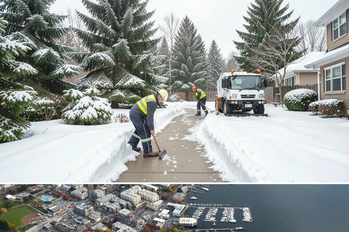 Daycare Snow Removal in Kirkland, King County, WA - Daycare clearing is in highest demand on snowy mornings from December to February.