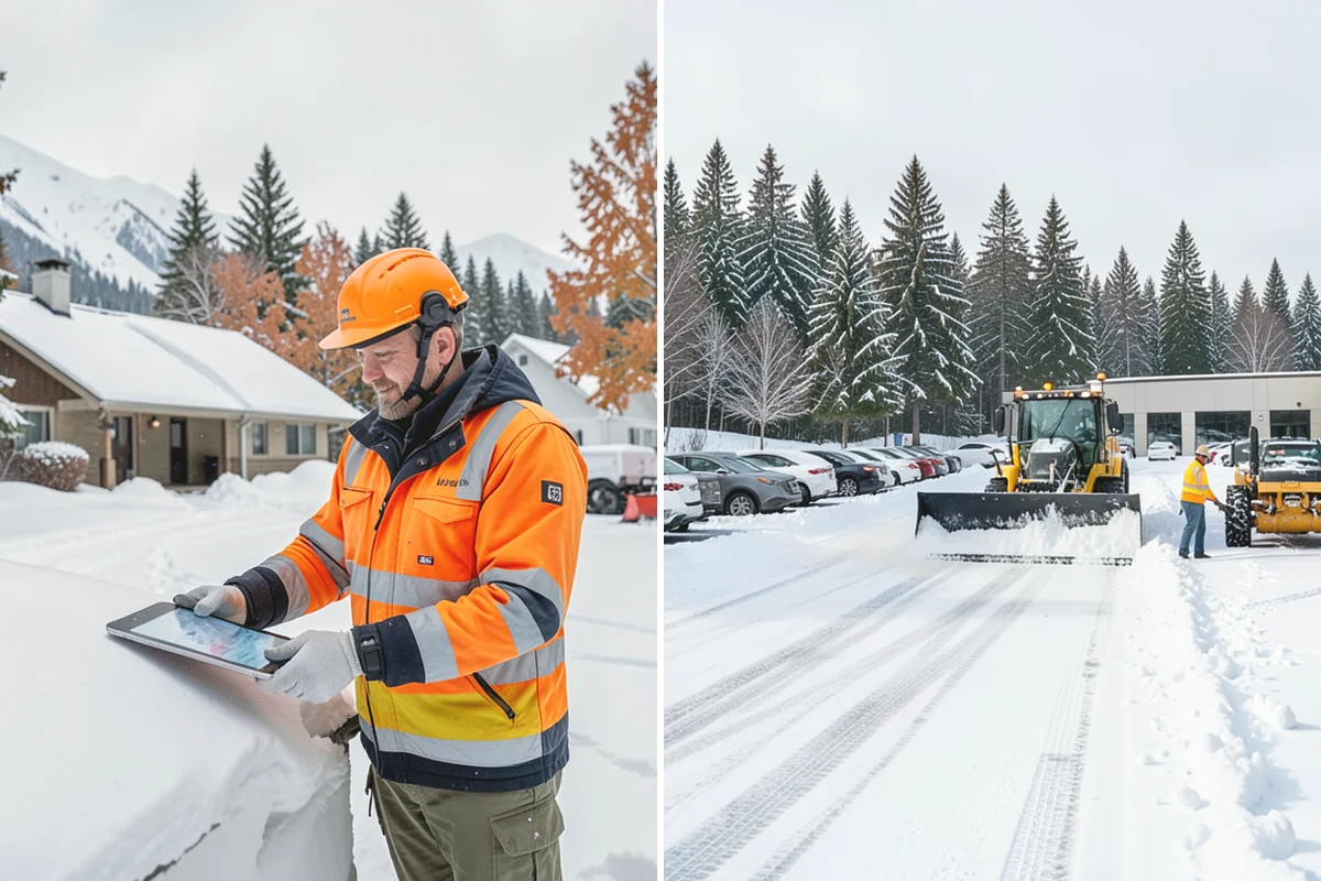Daycare Snow Removal in Lake Stevens, Snohomish County, WA - Identify parking, drop-off, and entry paths