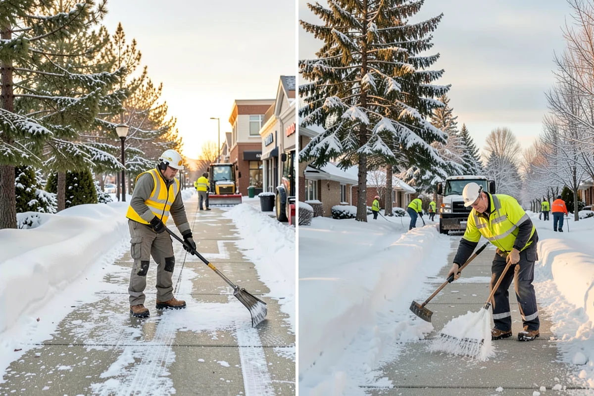 Daycare Snow Removal in Lakewood, Pierce County, WA - Identify parking, drop-off, and entry paths