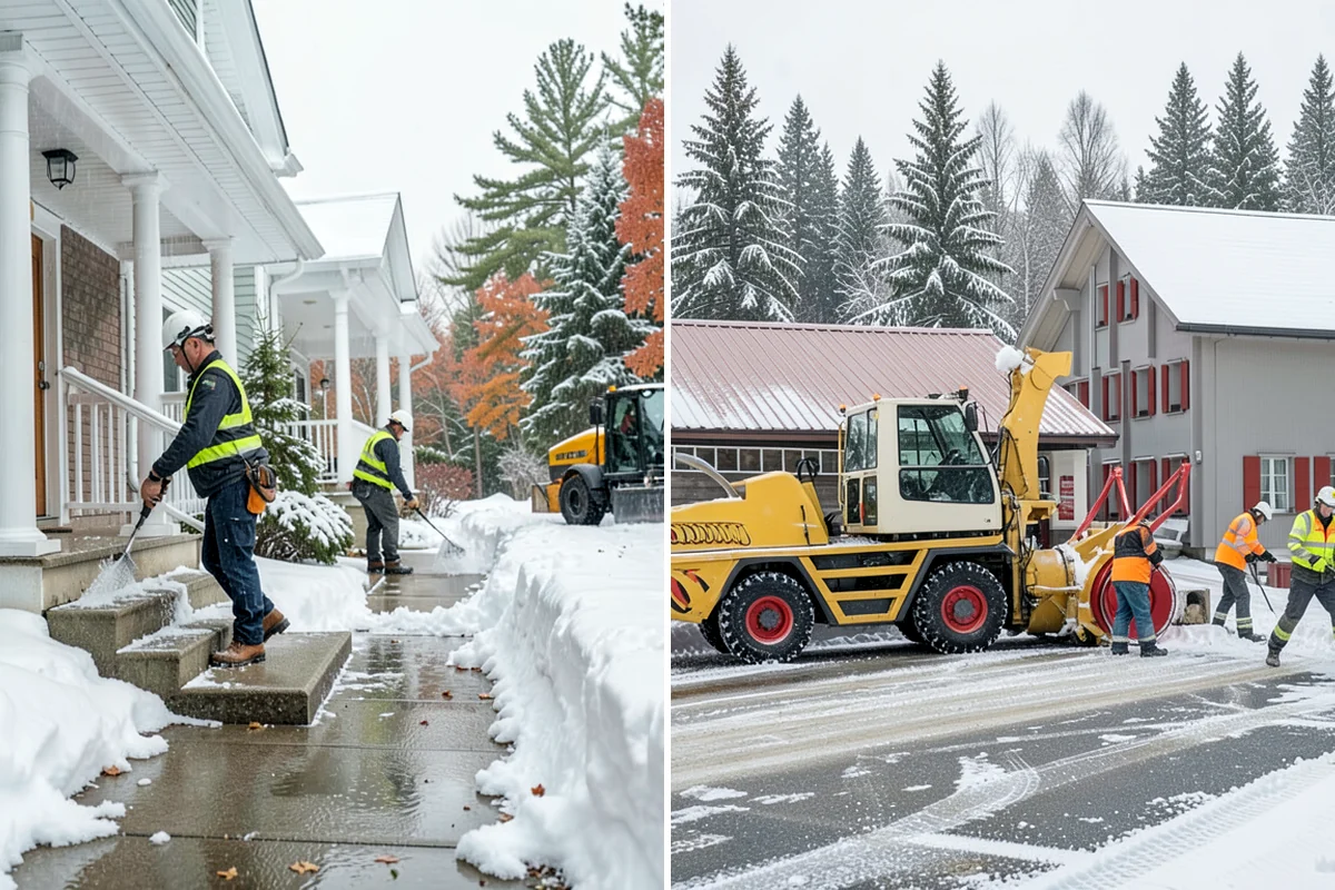 Daycare Snow Removal in Lyman, Skagit County, WA - Identify parking, drop-off, and entry paths