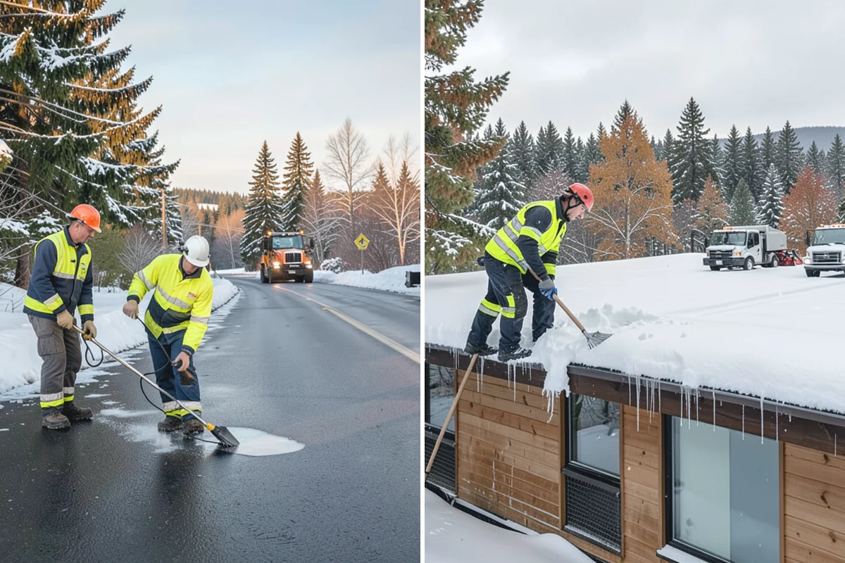 Daycare Snow Removal in Medina, King County, WA - Identify parking, drop-off, and entry paths
