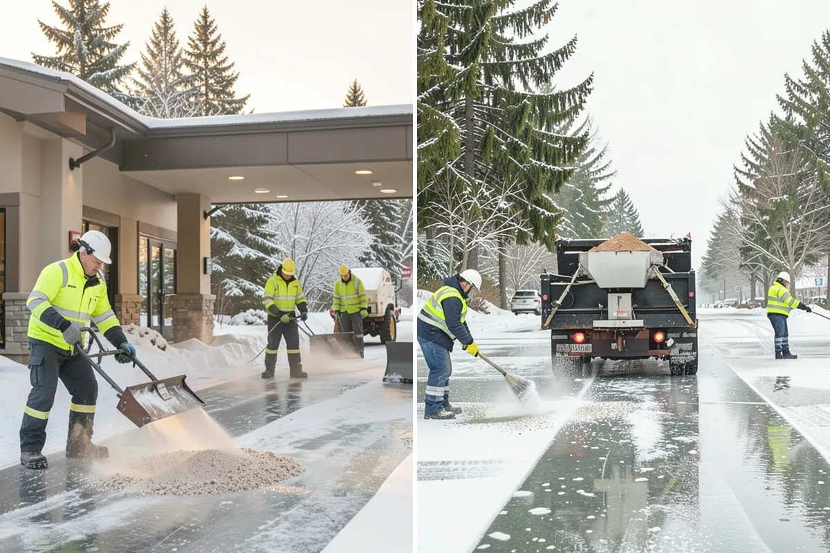Daycare Snow Removal in Mill Creek, Snohomish County, WA - Identify parking, drop-off, and entry paths