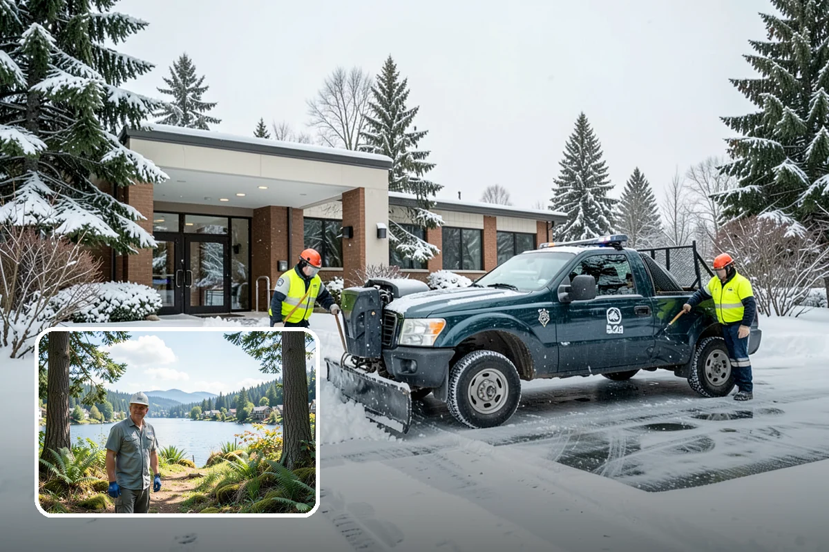 Daycare Snow Removal in Milton, King County, WA - Safe walkways for parents and children