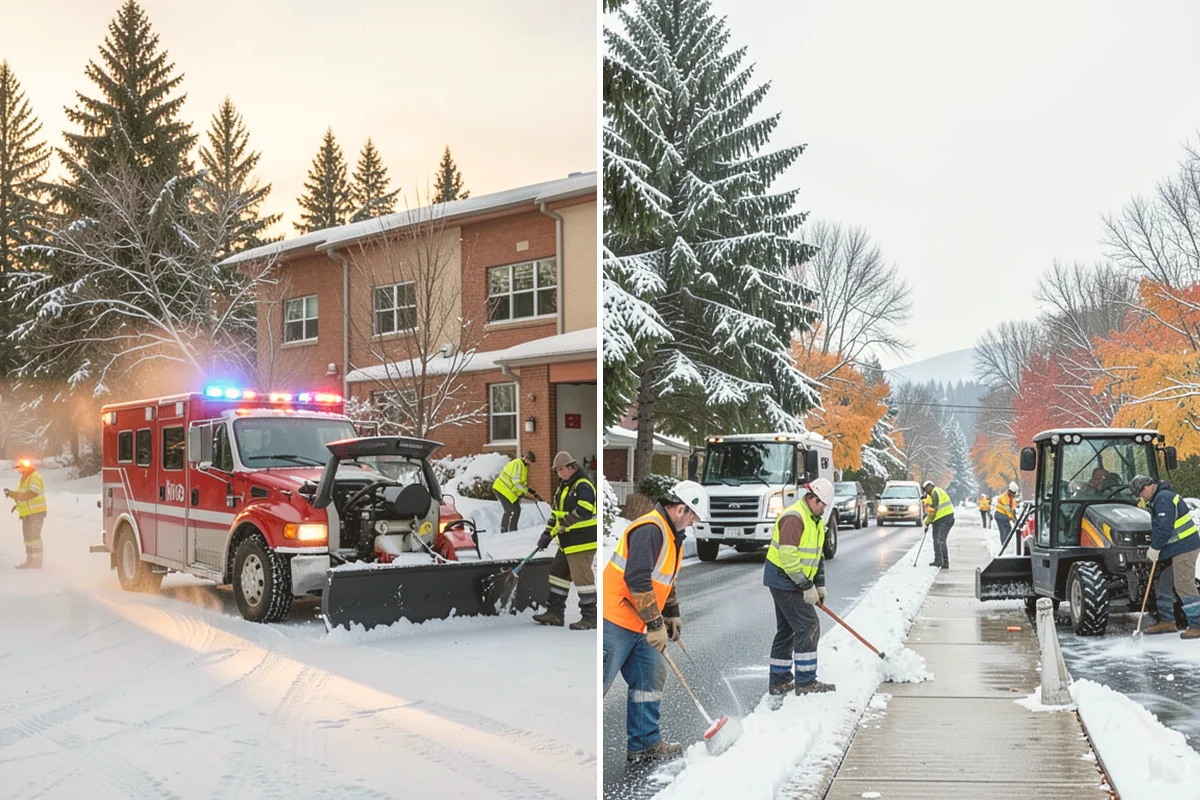 Daycare Snow Removal in Milton, King County, WA - Identify parking, drop-off, and entry paths