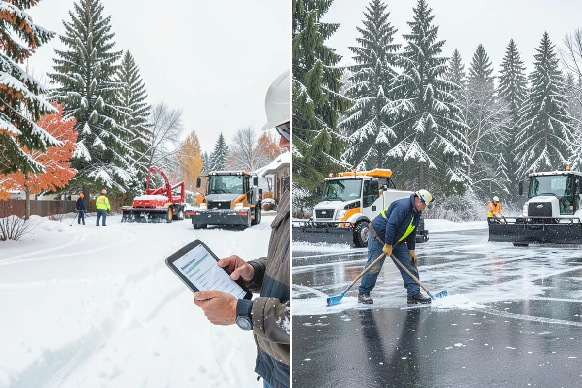 Daycare Snow Removal in Monroe, Snohomish County, WA - Identify parking, drop-off, and entry paths