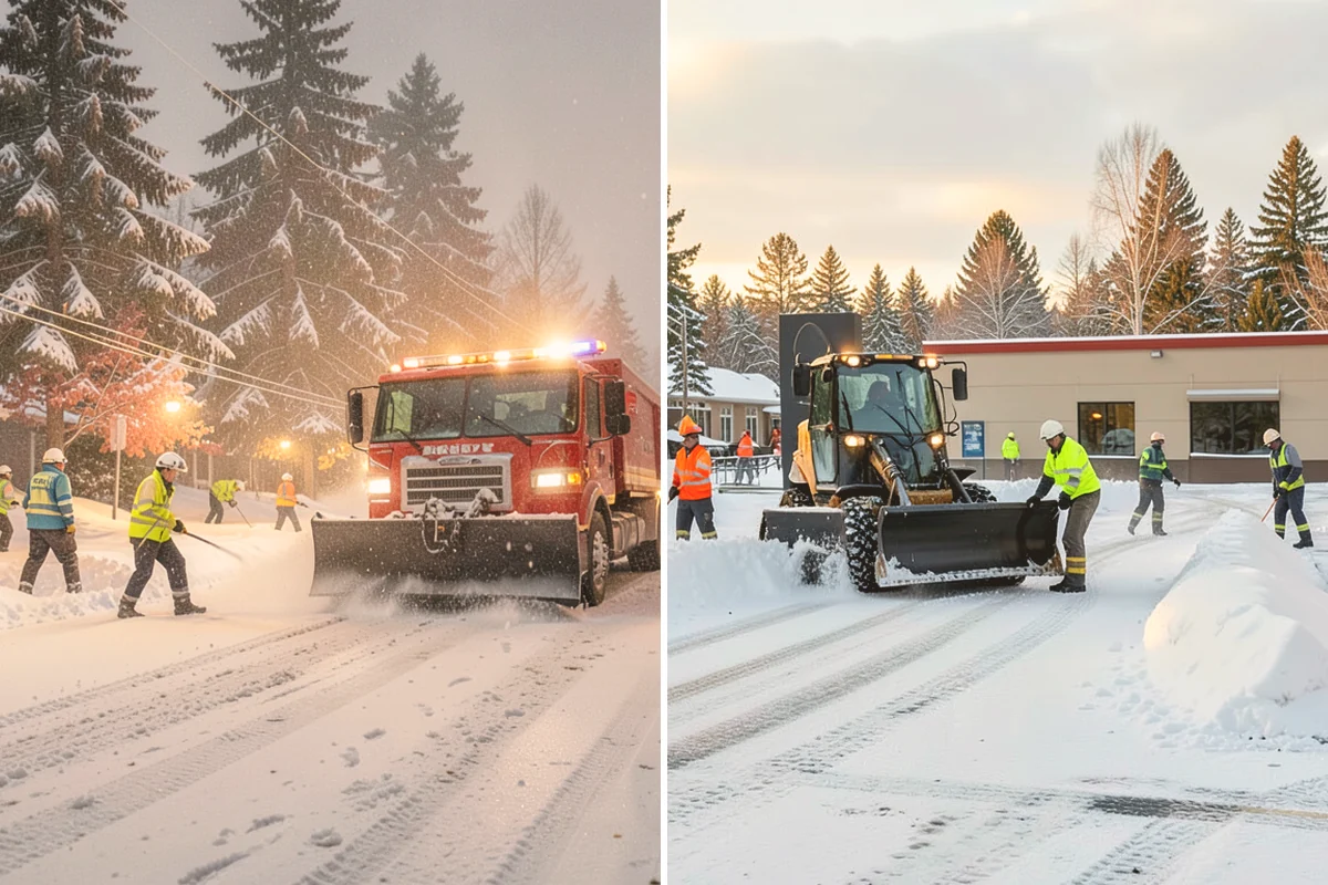 Daycare Snow Removal in Mount Vernon, Skagit County, WA - Identify parking, drop-off, and entry paths