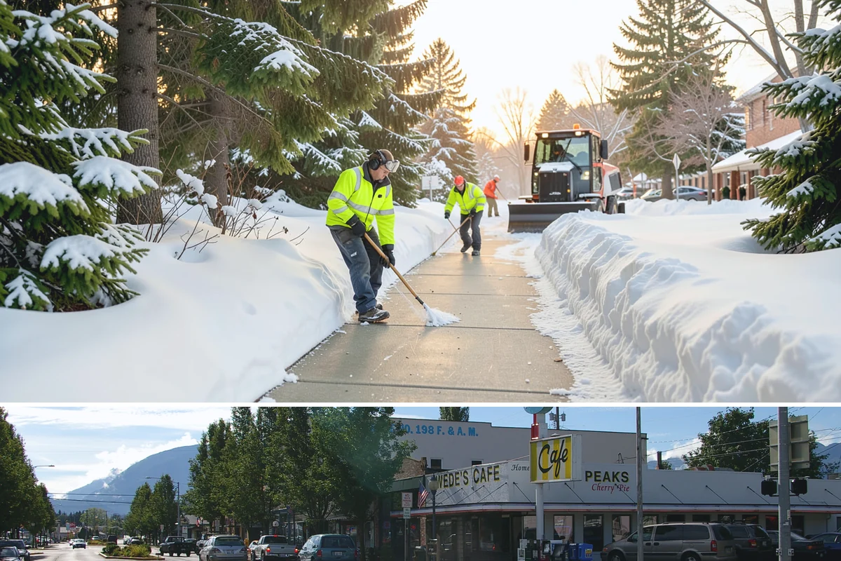 Daycare Snow Removal in North Bend, King County, WA - Daycare clearing is in highest demand on snowy mornings from December to February.