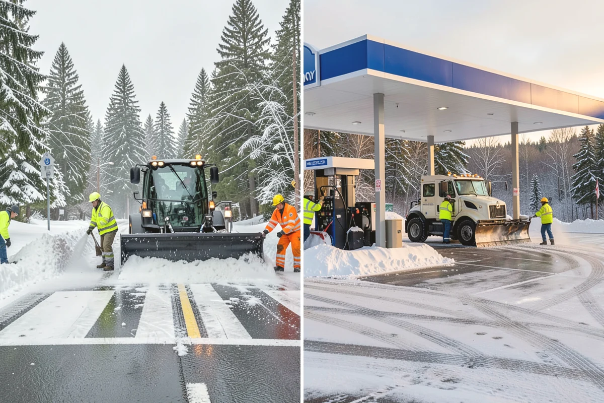 Daycare Snow Removal in Oak Harbor, Island County, WA - Identify parking, drop-off, and entry paths