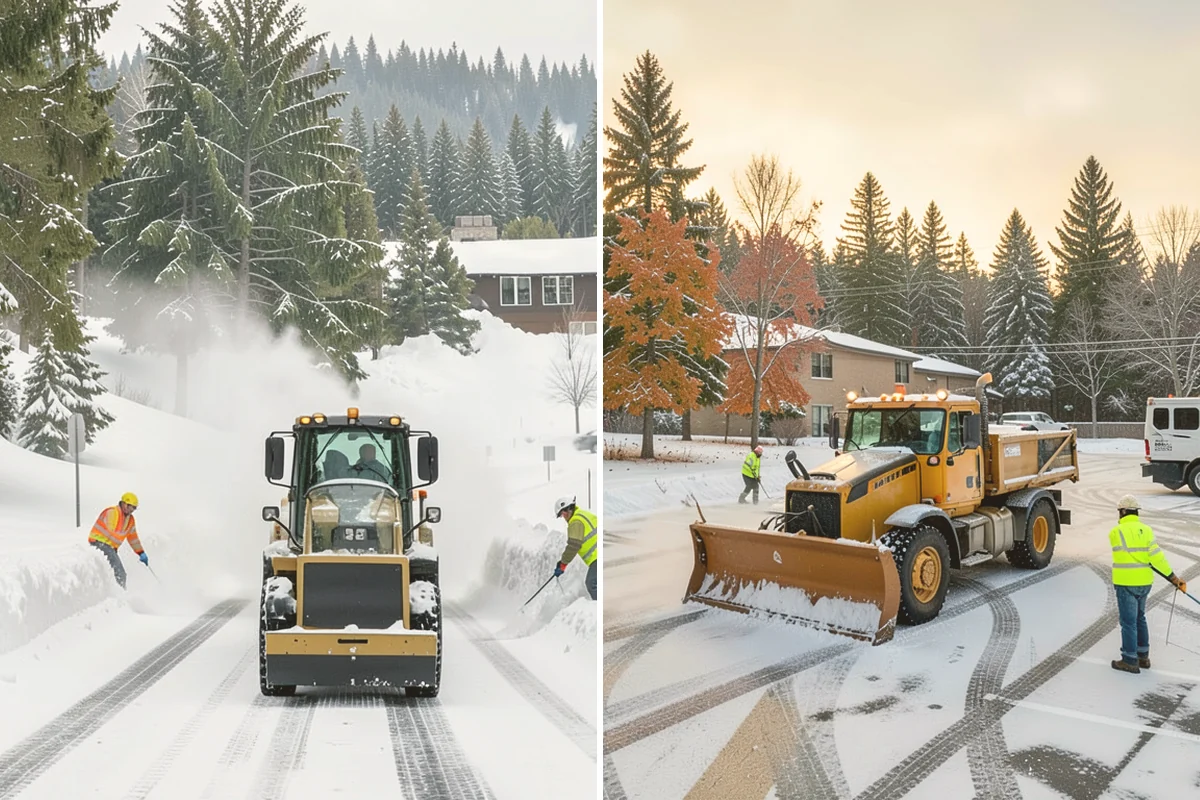 Daycare Snow Removal in Orting, Pierce County, WA - Identify parking, drop-off, and entry paths