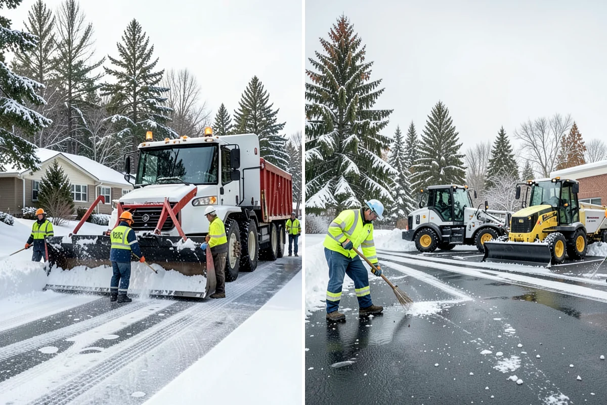 Daycare Snow Removal in Pacific, King County, WA - Identify parking, drop-off, and entry paths