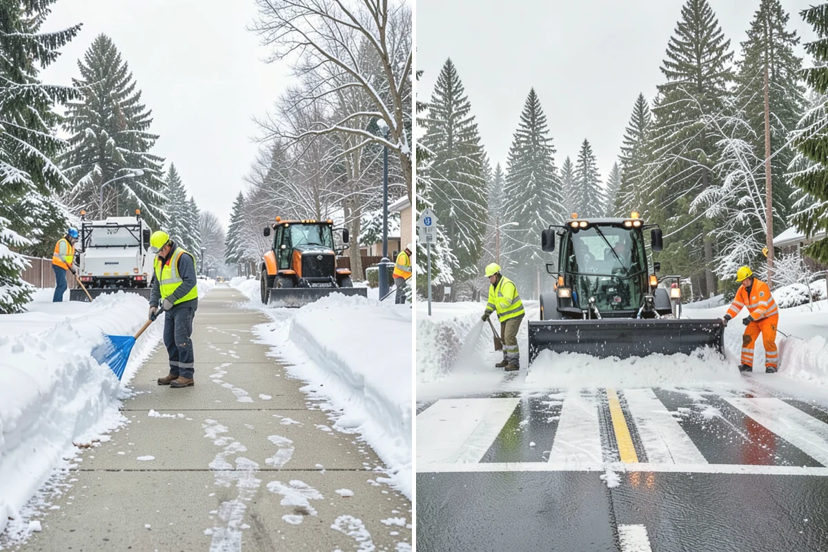 Daycare Snow Removal in Ruston, Pierce County, WA - Identify parking, drop-off, and entry paths
