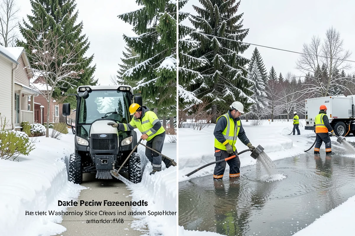 Daycare Snow Removal in SeaTac, King County, WA - Identify parking, drop-off, and entry paths