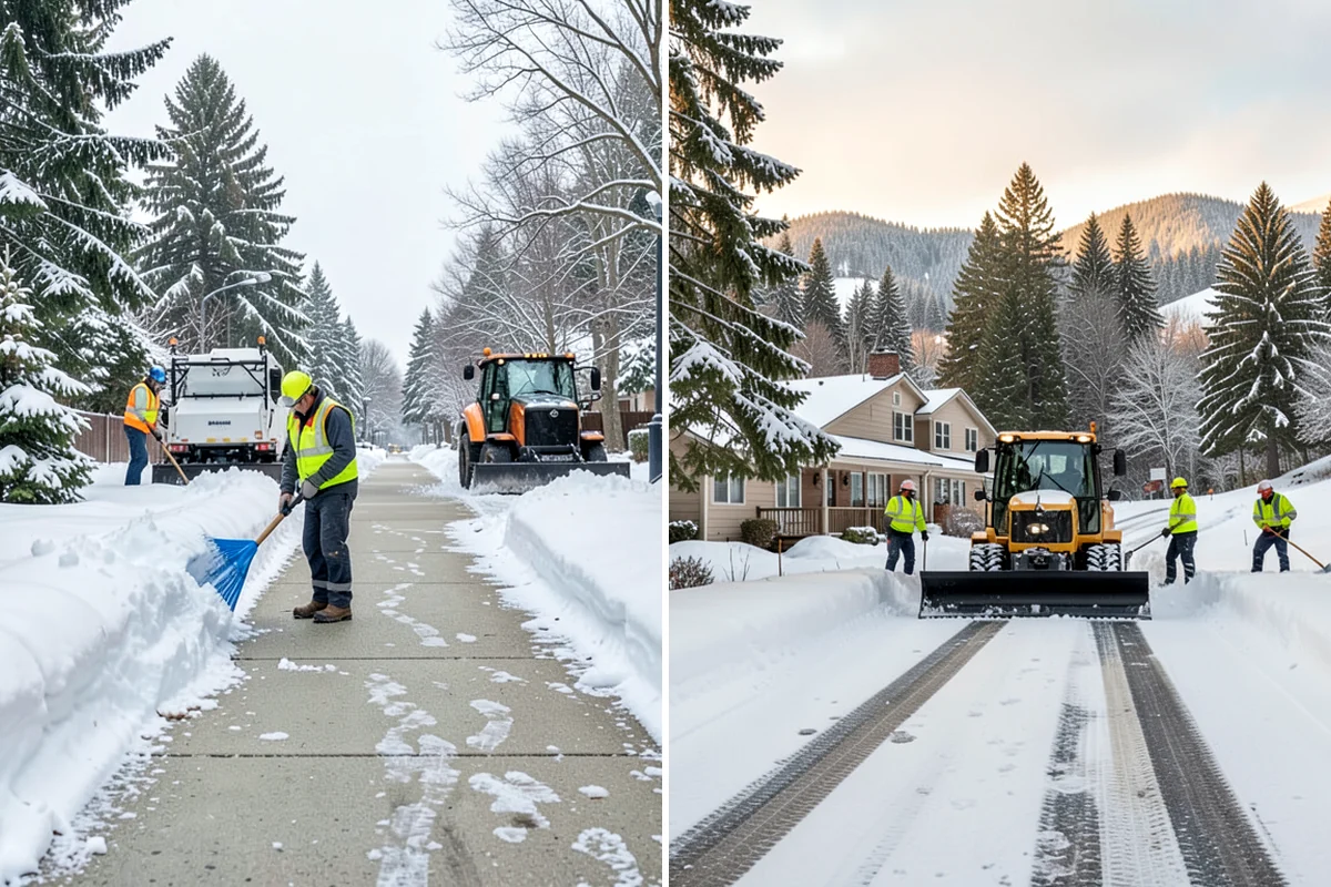 Daycare Snow Removal in Sedro-Woolley, Skagit County, WA - Identify parking, drop-off, and entry paths