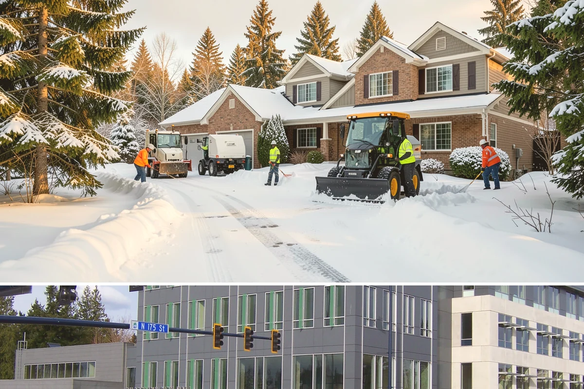 Daycare Snow Removal in Shoreline, King County, WA - Daycare clearing is in highest demand on snowy mornings from December to February.