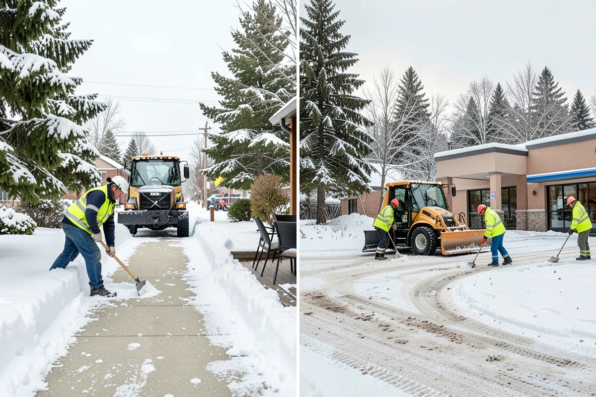 Daycare Snow Removal in Snoqualmie, King County, WA - Identify parking, drop-off, and entry paths