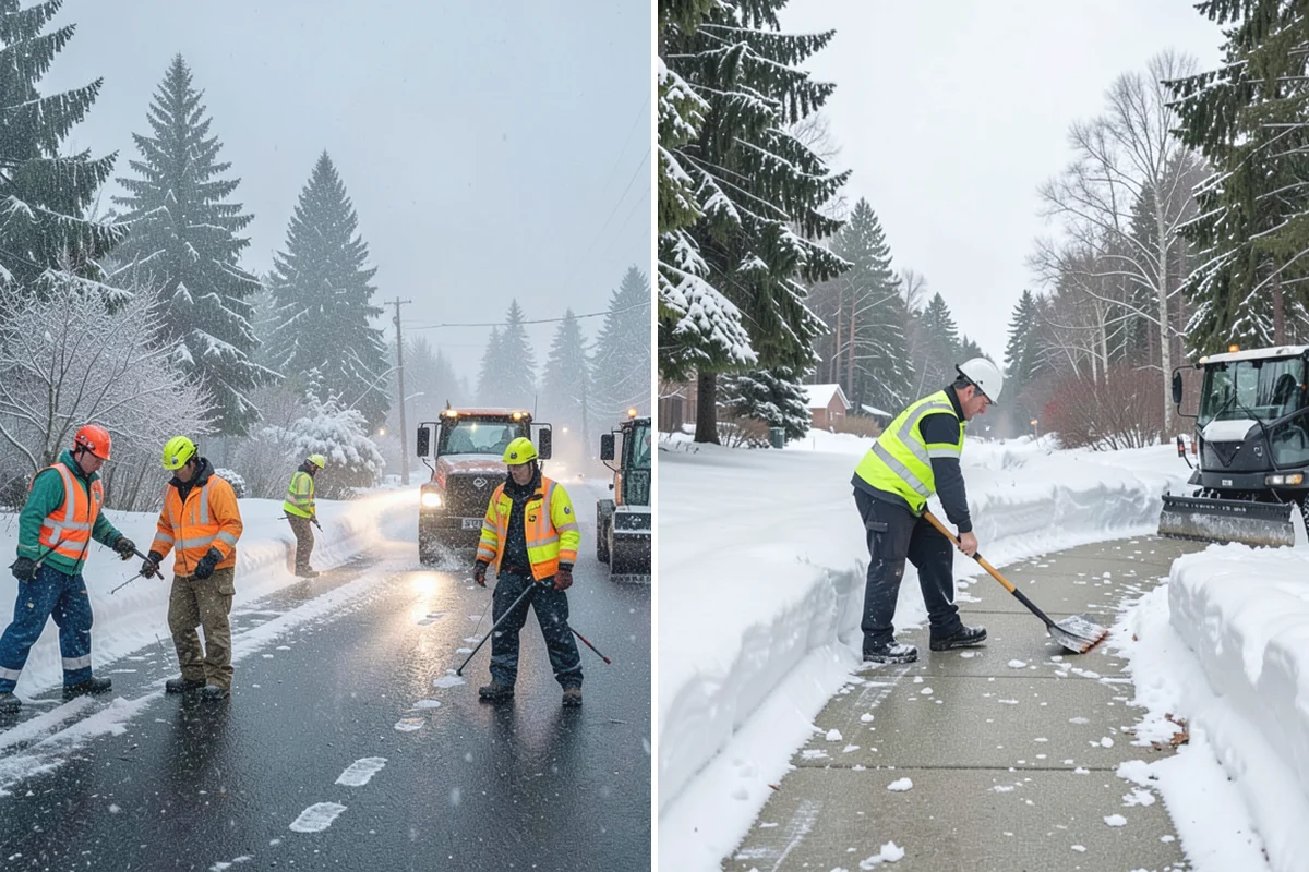 Daycare Snow Removal in South Prairie, Pierce County, WA - Identify parking, drop-off, and entry paths