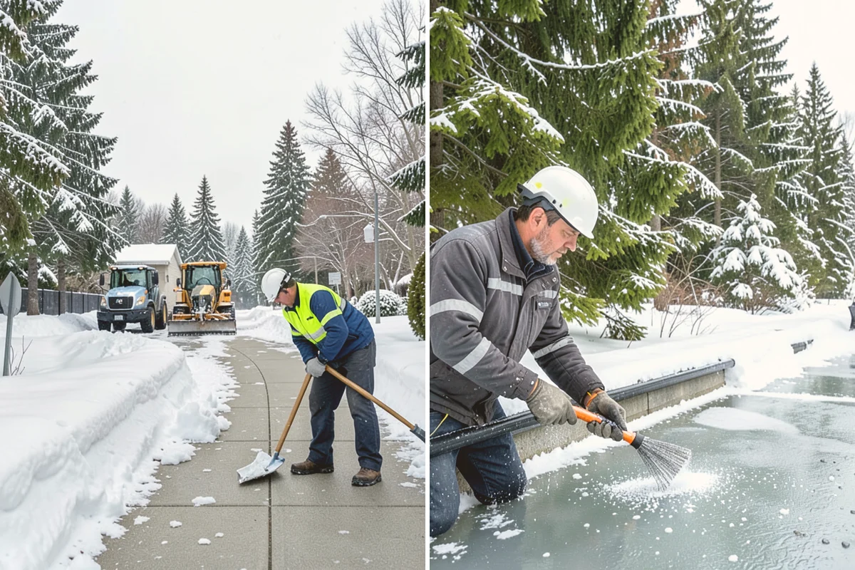 Daycare Snow Removal in Stanwood, Snohomish County, WA - Identify parking, drop-off, and entry paths