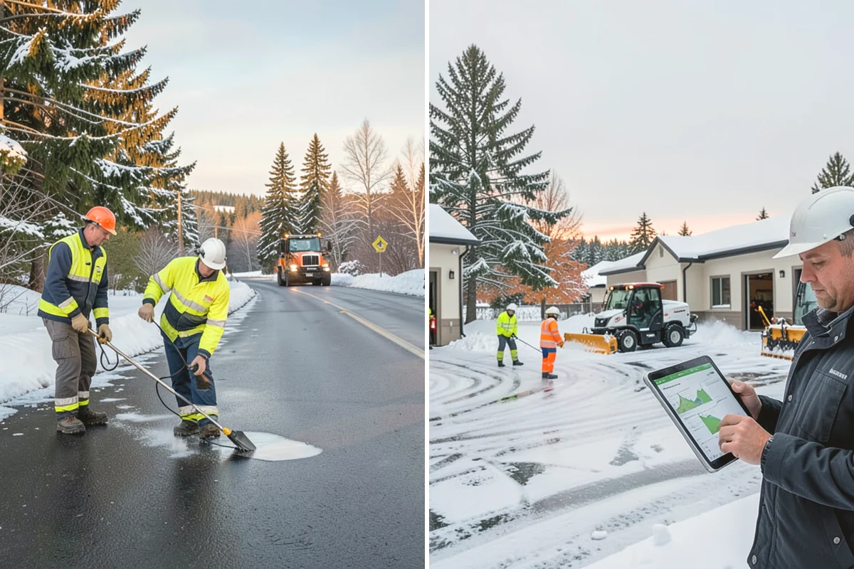 Daycare Snow Removal in Steilacoom, Pierce County, WA - Identify parking, drop-off, and entry paths