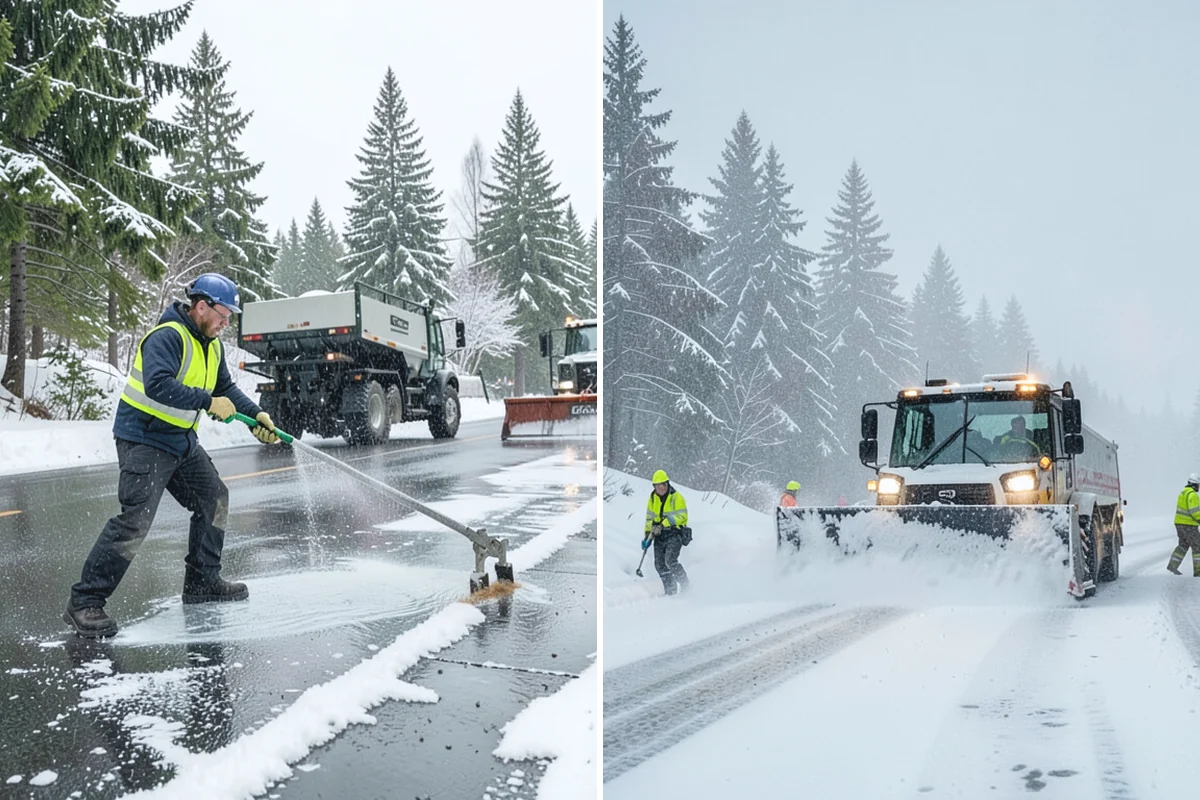 Daycare Snow Removal in Woodinville, King County, WA - Identify parking, drop-off, and entry paths