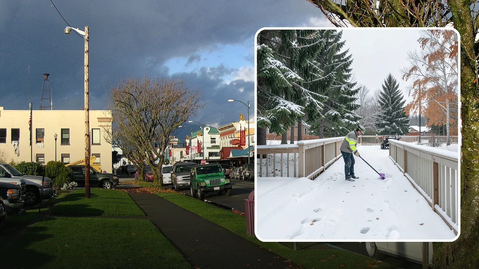 Deck Snow Removal in Arlington, Snohomish County, WA - We clear snow from elevated decks so the added weight and moisture never threaten your boards or joists.