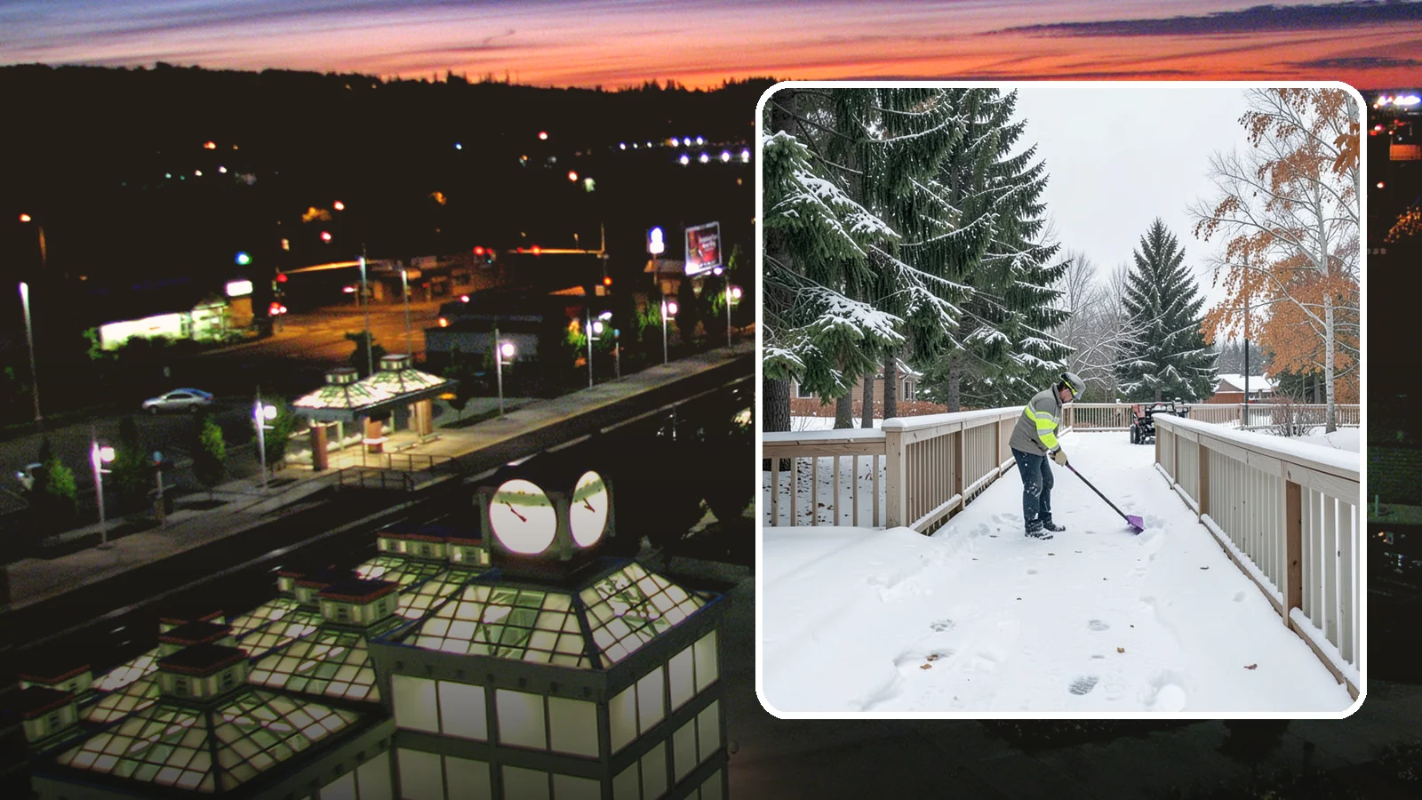 Deck Snow Removal in Auburn, King County, WA - We clear snow from elevated decks so the added weight and moisture never threaten your boards or joists.