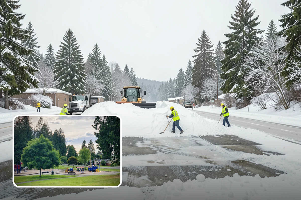 Deck Snow Removal in Bonney Lake, Pierce County, WA - Reduces the heavy load wet snow places on the structure