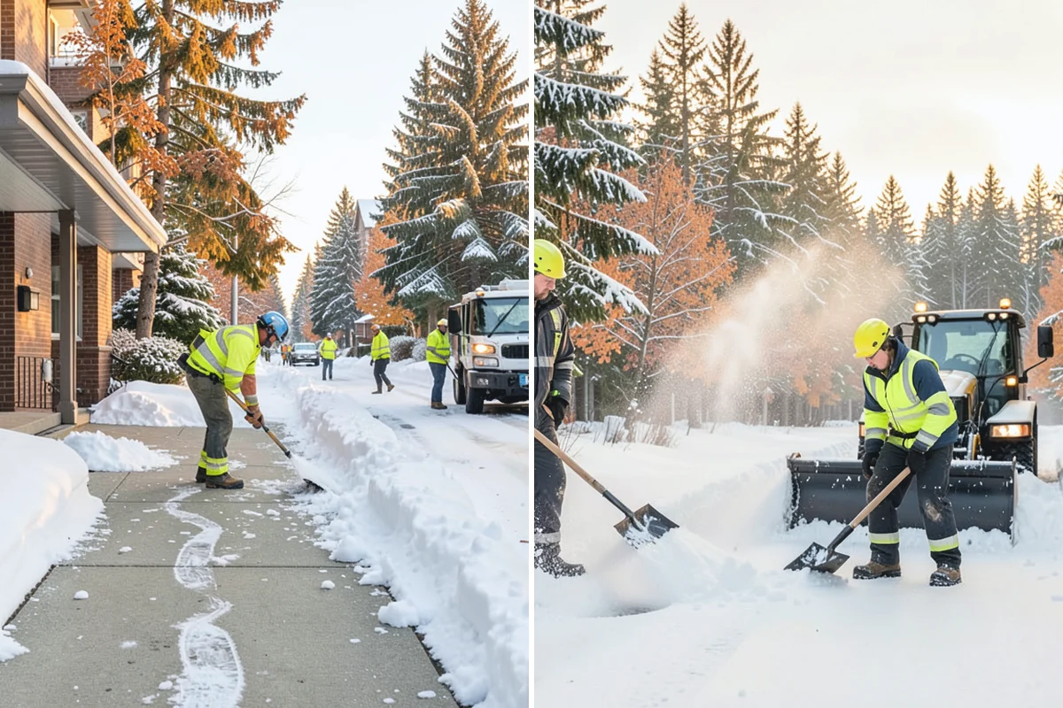 Deck Snow Removal in Bonney Lake, Pierce County, WA - We check the deck material and structural layout
