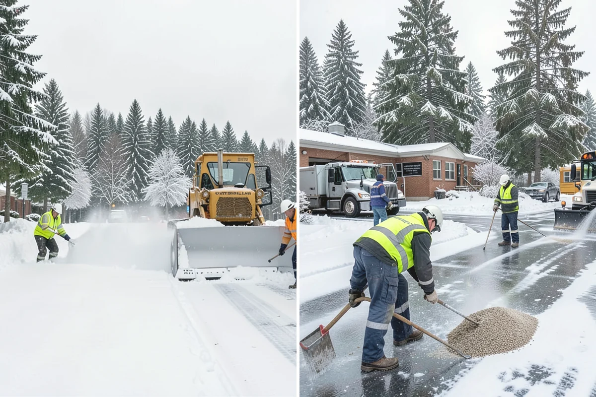 Deck Snow Removal in Burien, King County, WA - We check the deck material and structural layout