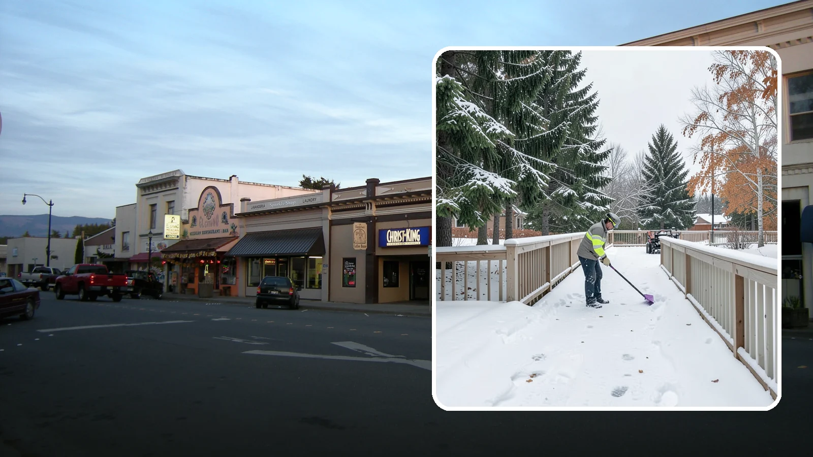 Deck Snow Removal in Burlington, Skagit County, WA - We clear snow from elevated decks so the added weight and moisture never threaten your boards or joists.