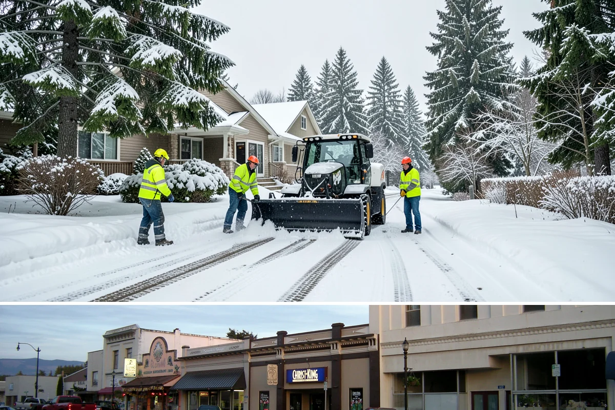 Deck Snow Removal in Burlington, Skagit County, WA - Schedule in autumn so heavy wet snow never sits on your deck unattended after the first foothill storm.