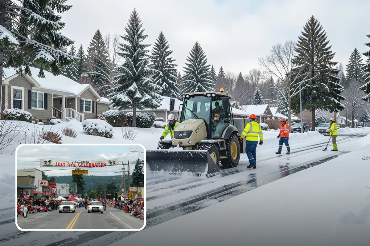 Deck Snow Removal in Carnation, King County, WA - Reduces the heavy load wet snow places on the structure