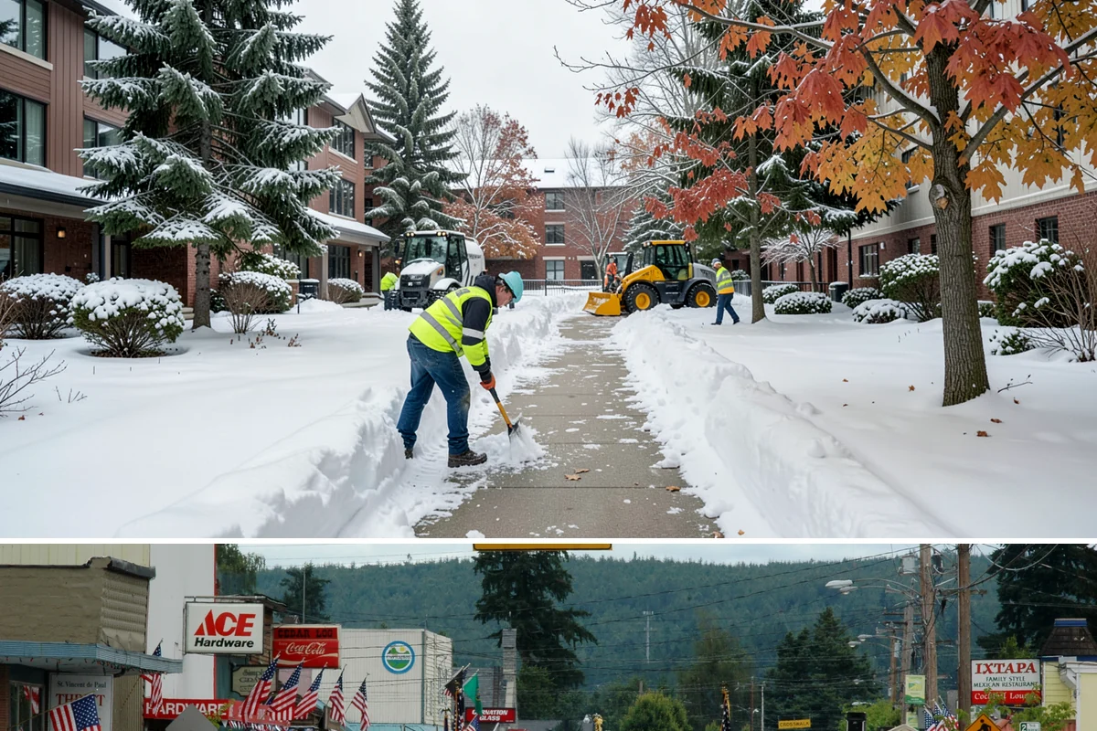 Deck Snow Removal in Carnation, King County, WA - Schedule in autumn so heavy wet snow never sits on your deck unattended after the first foothill storm.