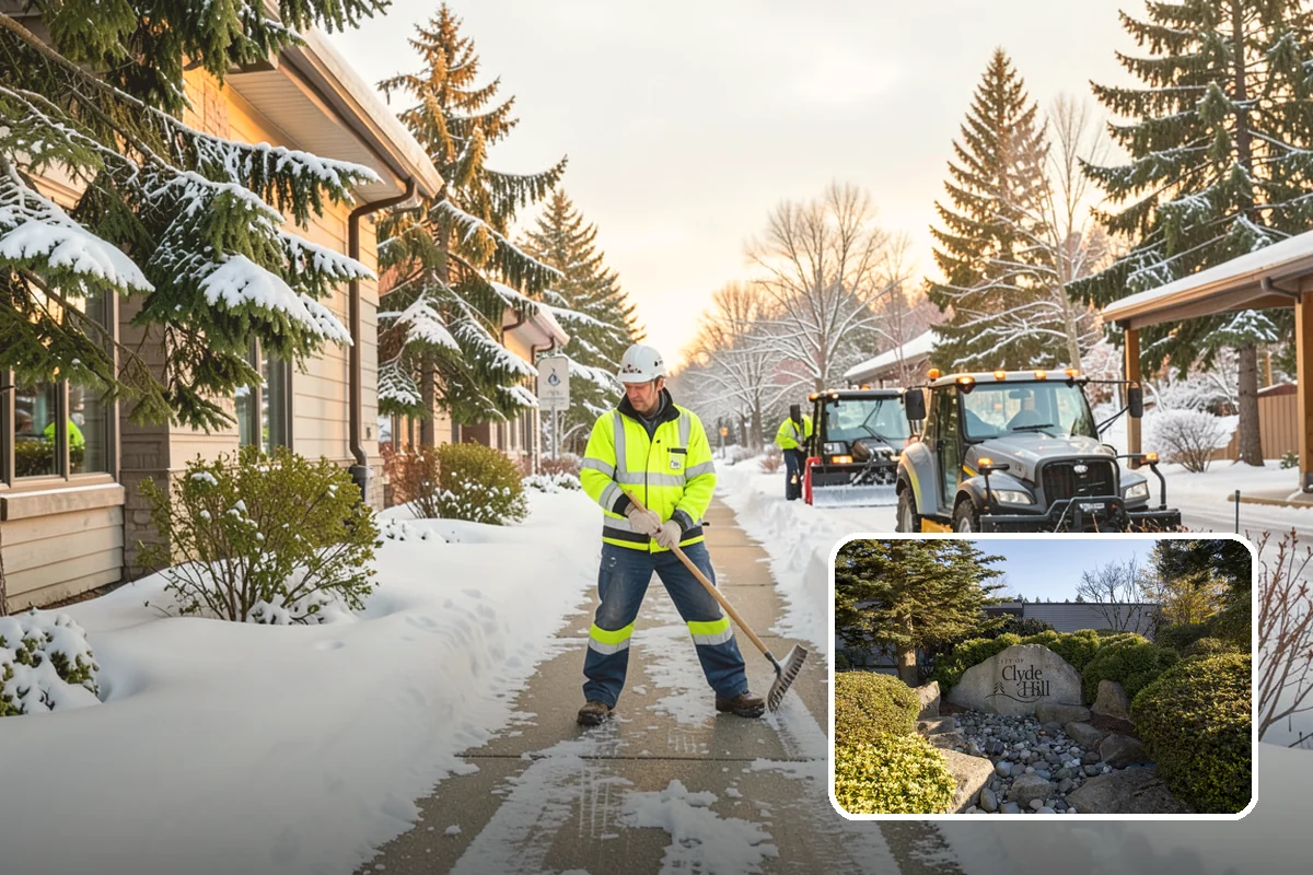 Deck Snow Removal in Clyde Hill, King County, WA - Reduces the heavy load wet snow places on the structure