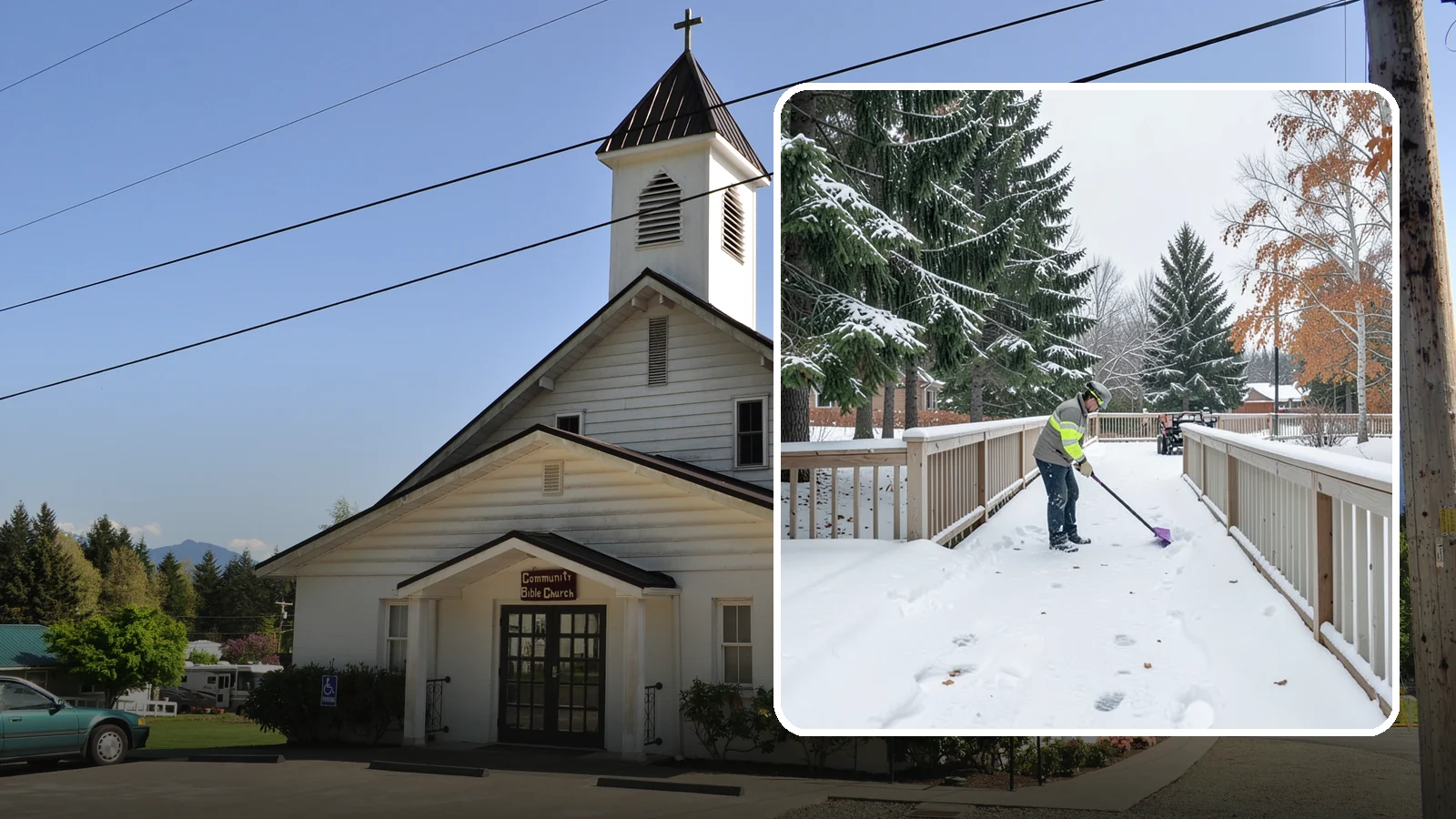 Deck Snow Removal in Concrete, Skagit County, WA - We clear snow from elevated decks so the added weight and moisture never threaten your boards or joists.