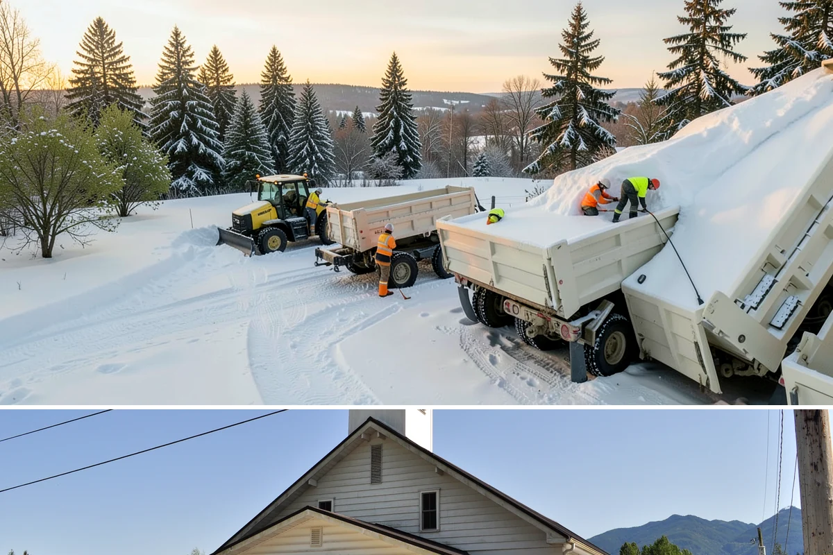 Deck Snow Removal in Concrete, Skagit County, WA - Schedule in autumn so heavy wet snow never sits on your deck unattended after the first foothill storm.
