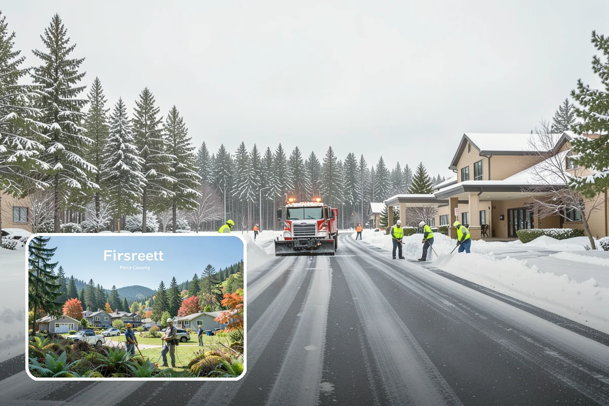 Deck Snow Removal in Fircrest, Pierce County, WA - Reduces the heavy load wet snow places on the structure